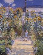 Claude Monet Monet-s Garden at Vetheuil oil painting picture wholesale